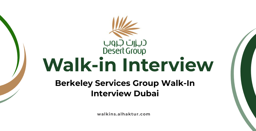 Desert Group walk-in interview in Dubai, UAE; hiring event by Desert Group for service and hospitality job vacancies through a direct walk-in interview