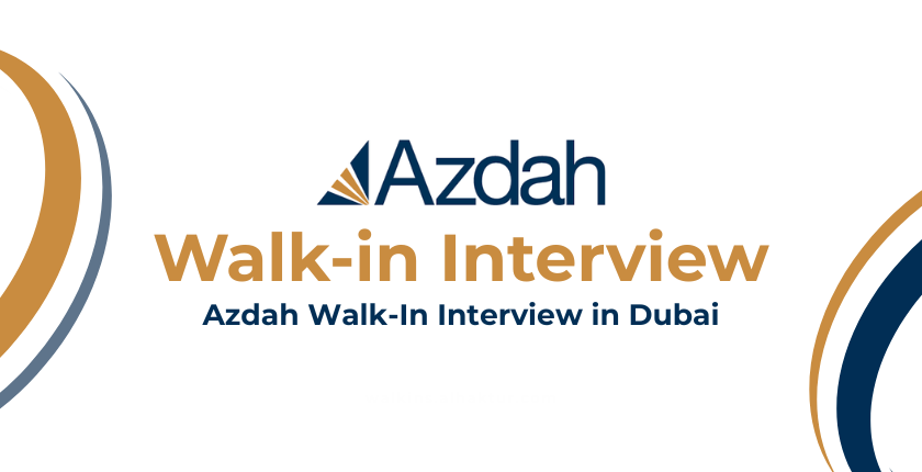 Azdah walk-in interview in Dubai for construction and engineering jobs, UAE hiring event 2026